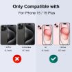 iPhone 15/15 Plus NORTHJO Camera Lens Protector Glass Ring (Graphite) - 4