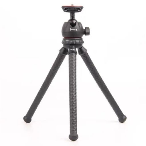 JMARY MT25 Portable Black Selfie Stick & Flexible Octopus Tripod with Holder - 1
