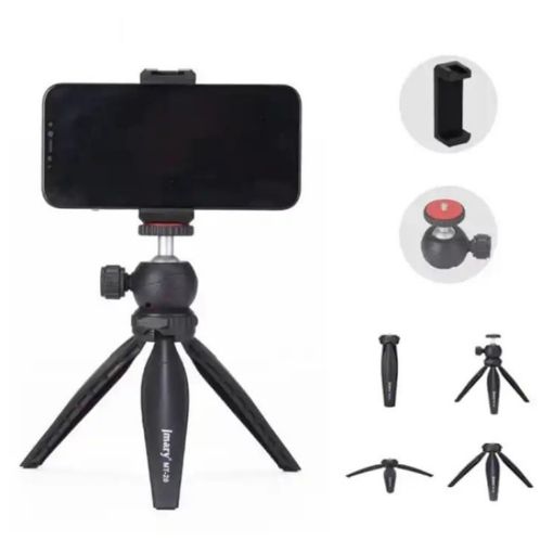 JMARY MT-20 Mini Portable 360 Ball Head Selfie Stick Tripod Holder - 1