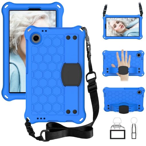 Blackview Tab 60 8.7" 2023 Tablet Case with Strap - Blue/Black EVA Hybrid - 1