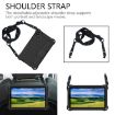 Alcatel Joy Tab2/3T 8.0 Honeycomb EVA Hybrid Tablet Case with Strap Black - 4