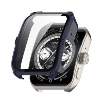 OPPO Watch 4 Pro Dark Blue Case with Tempered Glass Film - ENKAY Hat-Prince - 1