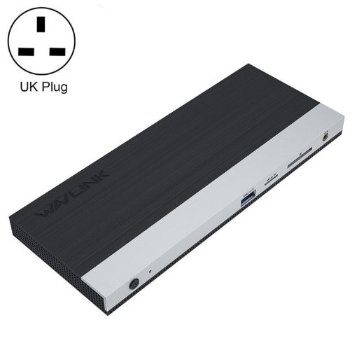 WAVLINK WL-UMD01 USB3.0 Docking Station with Ethernet & DP (UK Plug) - 1