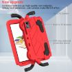 TCL Tab 11 9466x3 Shockproof Tablet Case Rose Red+Black EVA Hard PC - 7