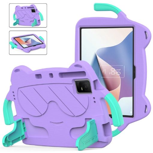 TCL NxtPader 11 2023 Shockproof Tablet Case - Light Purple/Mint Green - 1