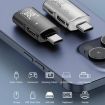 USB-C to Type-C + USB 3.0 OTG Adapter for Headset & U-Disk (Silver) - 3