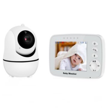 SM32PTA 3.5" Baby Monitor with Two-Way Audio & Night Vision (US Plug) - 1