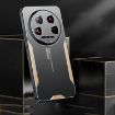Xiaomi 14 Ultra Blade Series Silver TPU Hybrid Metal Phone Case - 3