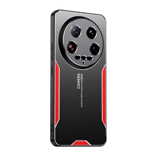 Xiaomi 14 Ultra Blade Series Red TPU Hybrid Metal Phone Case - 1
