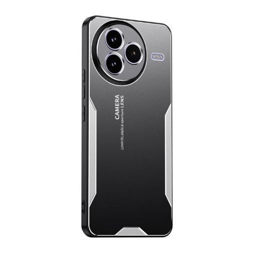 Xiaomi Civi 5 Pro Blade Series Silver TPU Hybrid Metal Phone Case - 1