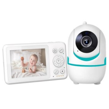 D031 2 Way Voice Baby Monitor with Lullabies & 3.2" LCD (UK Plug) - 1
