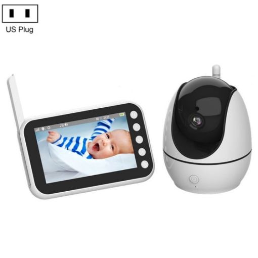 ABM200 4.5" Video Baby Monitor with Two-Way Voice & Temp Display (US Plug) - 1
