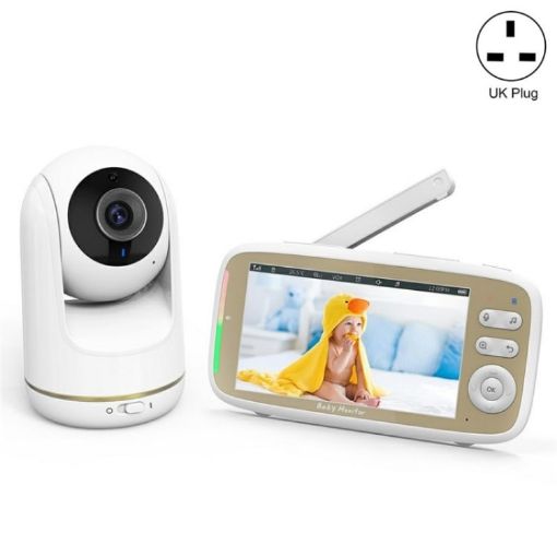 VB803 PTZ HD Baby Security Camera with Lullabies & 5" Monitor (UK Plug) - 1