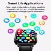 ET570 Smart Watch 1.96" Color Screen, Leather Strap, Bluetooth Call/ECG - 7