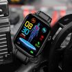 ET570 Smart Watch 1.96" Color Screen, Leather Strap, Bluetooth Call/ECG - 9