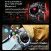 T96 Smart Watch with 1.52" AMOLED Screen & Bluetooth Earphones - Blue - 7