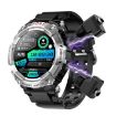 T96 Silver Smart Watch with 1.52" AMOLED Screen & Bluetooth Earphones - 1