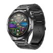 ET485 Smart Watch, 1.43" Color Screen, Steel Strap, Bluetooth Call/ECG, Black - 1