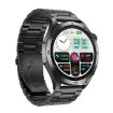 ET485 Smart Watch, 1.43" Color Screen, Steel Strap, Bluetooth Call/ECG, Black - 3