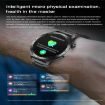 ET485 Smart Watch, 1.43" Color Screen, Steel Strap, Bluetooth Call/ECG, Black - 7