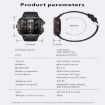 QX11 1.96" Color Screen Smart Watch with Silicone Strap - Bluetooth Call - 7