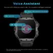 QX11 Smart Watch 1.96" Color Screen Bluetooth Call Silicone Strap Khaki - 6