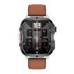 QX11 1.96" Color Screen Smart Watch with Leather Strap, Bluetooth Call - 1