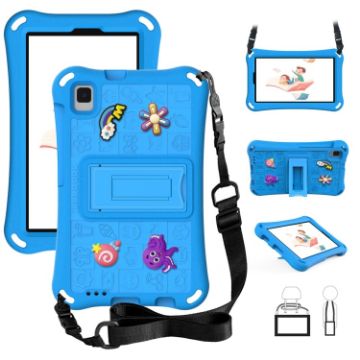 Samsung Galaxy Tab A 8.0 2019 T290 EVA Case with Strap - Sky Blue - 1
