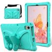 Samsung Galaxy Tab S6 Lite 10.4 Shockproof Case Mint Green Butterfly - 1