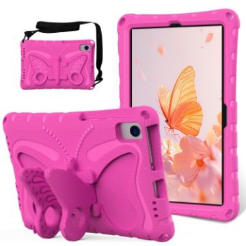 Samsung Galaxy Tab A7 T500 10.4 Shockproof Butterfly Case Rose Red - 1