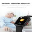 G18 1.83" Smart Watch Leather Strap, Blood Sugar/Uric Acid Support (Brown) - 9
