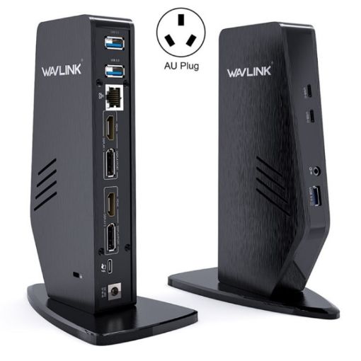 WAVLINK UG69PD5 USB-C Dual 4K Docking Station, AU Plug, 60Hz Adapter - 1