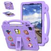iPad Pro 13 2024 Light Purple EVA Shockproof Kids Case with Handle - 1