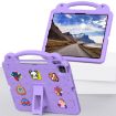 iPad Pro 13 2024 Light Purple EVA Shockproof Kids Case with Handle - 4