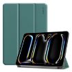 iPad Pro 13 2024 ENKAY Tri-fold Leather Case Dark Green - 1