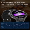 EX103 Smart Watch - 1.55" Color Screen, Bluetooth Call, Heart Rate (Blue) - 7