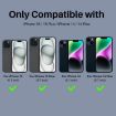 iPhone 15/14 Plus Camera Lens Protector - NORTHJO 3 Set 6pcs Black - 6