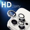 iPhone 15/14 Plus Camera Lens Protector 6pcs Set - Silver Metal Ring - 5