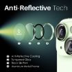 iPhone 15/14 Plus Camera Lens Protector 6pcs Set - Green Metal Ring - 4