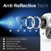 iPhone 15/14 Plus Camera Lens Protector Set - 6pcs Glitter Silver Ring - 4