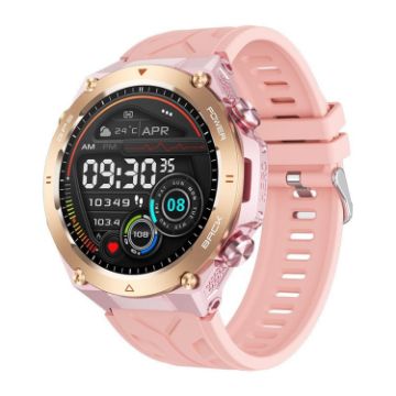 KC82 1.45" Smart Watch - Bluetooth Call & Health Monitor (Pink) - 1