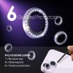 iPhone 15/14 Plus Camera Lens Protector Set - 6Pcs Diamond Metal Ring - 2