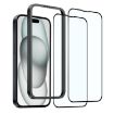 iPhone 15 NORTHJO 2pcs Tempered Glass Film with Installation Frame - 2