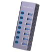 U307 Aluminum Alloy 7-Port USB 3.0 Hub, 5Gbps Speed, Independent Switch - 1