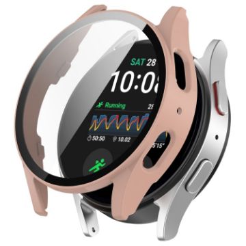 Samsung Galaxy Watch 7 44mm Pink Waterproof Protective Case PC+Film - 1
