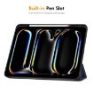 iPad Pro 13 2024 ENKAY Grey TPU Leather Case with Pen Slot - 4