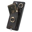 Redmi Turbo 4 Pro Retro Skin-feel Phone Case with Ring Card Bag (Black) - 3