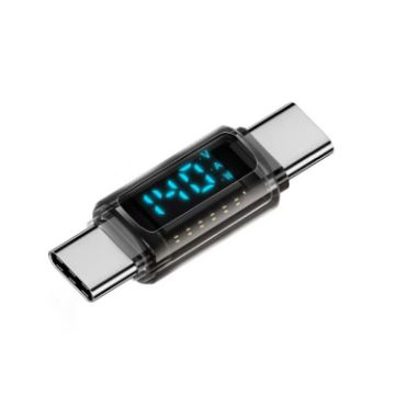 Type-C Male to Male 40Gbps PD140W Adapter with Digital Display - 1
