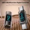 Type-C Male to Male 40Gbps PD140W Adapter with Digital Display - 5