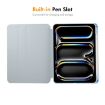 iPad Pro 13 2024 ENKAY 360 Rotation Leather Case with Pen Slot Grey - 5
